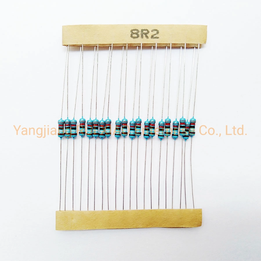 0.25W Metal Film Resistor, Five-Color Ring Resistor, 1% Accuracy, 8r2