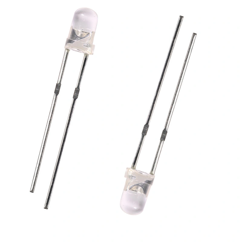 LED Pth Round 3mm Green 520nm 525nm 530nm Difuse LED Crystalline LED Diode 3mm