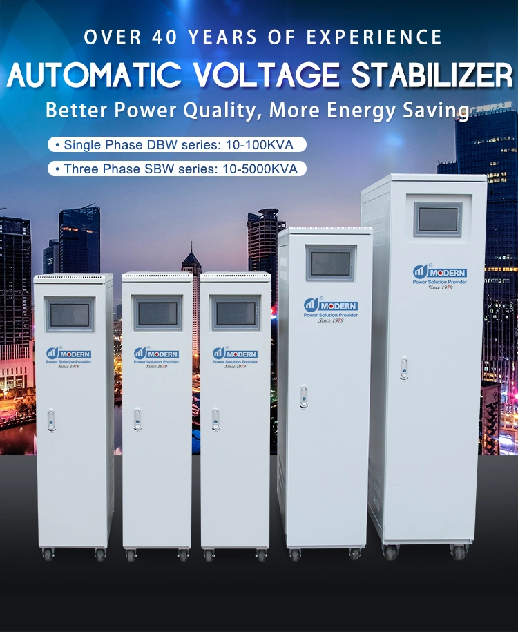 Single Phase and Three Phase 10-5000kVA Automatic Voltage Stabilizer/Voltage Regulator
