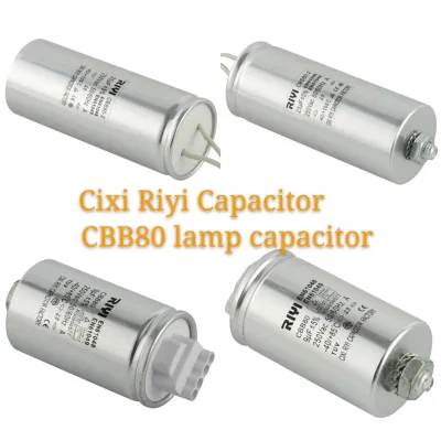 Cbb80 Capacitor for Lighting 2~80UF 250V, Lamp Capacitor